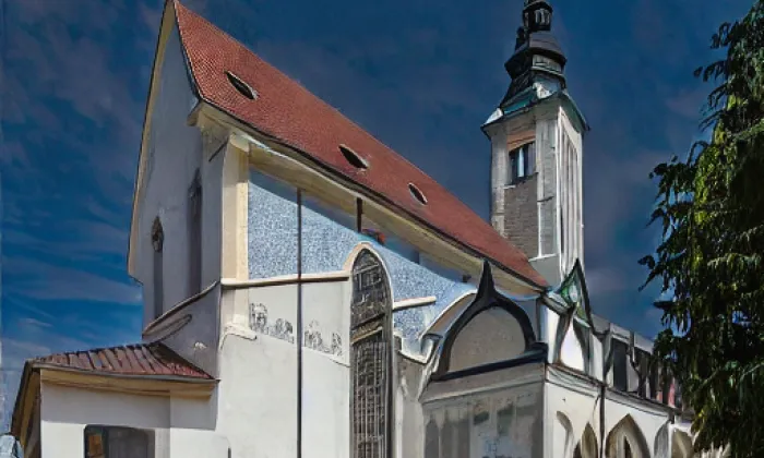 kostel svatého Bartoloměje ve Velkém Šenově – jaro