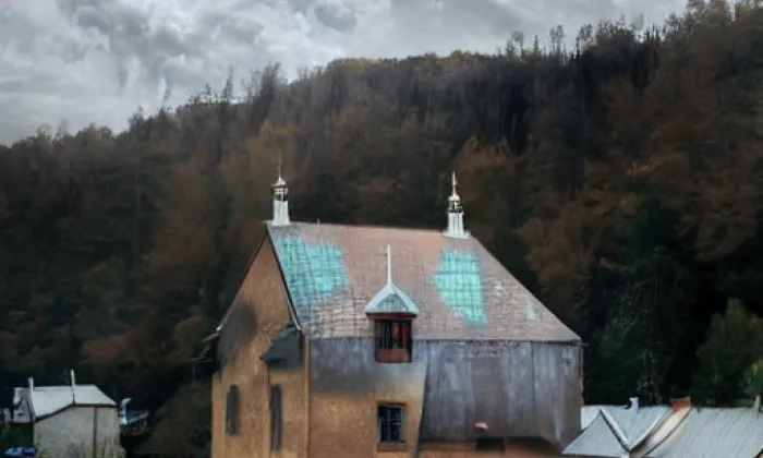 Kostel svatého Bedřicha (Bedřichov) – autumn