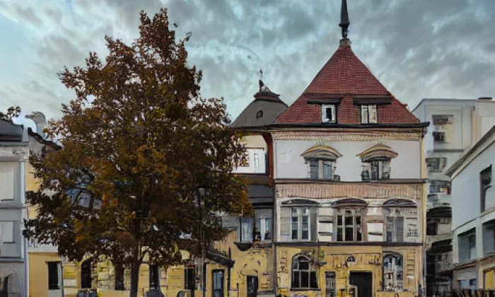 Kostel svatého Benedikta (Hradčany) – akvarel