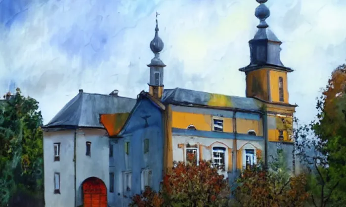 Kostel svatého Benedikta (Pustiměř) – autumn