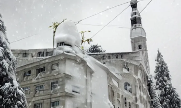 Kostel svatého Benedikta z Nursie – winter