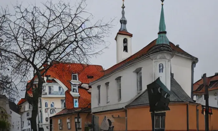 kostel svatého Brikcí – summer