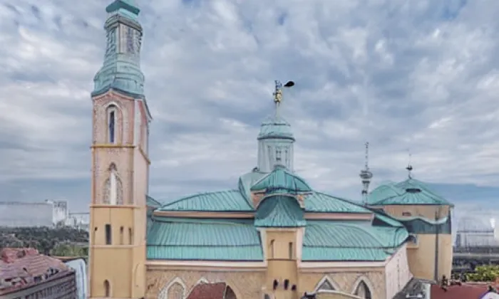 Kostel svatého Cyrila a Metoděje (Hejčín) – akvarel