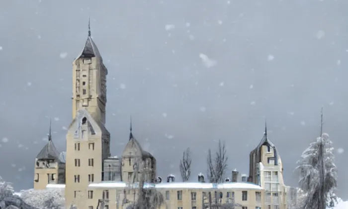 Kostel svatého Cyrila a Metoděje (Hejčín) – winter