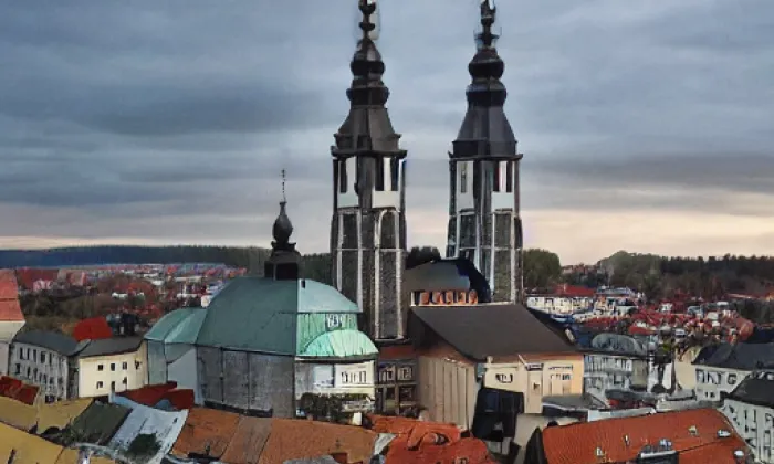 Kostel svatého Cyrila a Metoděje (Karlín) – jaro