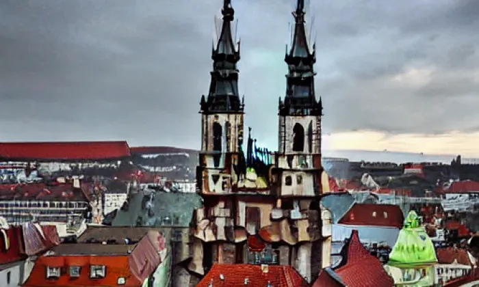 Kostel svatého Cyrila a Metoděje (Karlín) – léto