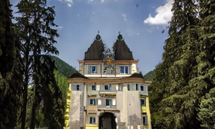 Kostel svatého Cyrila a Metoděje (Kroměříž) – akvarel