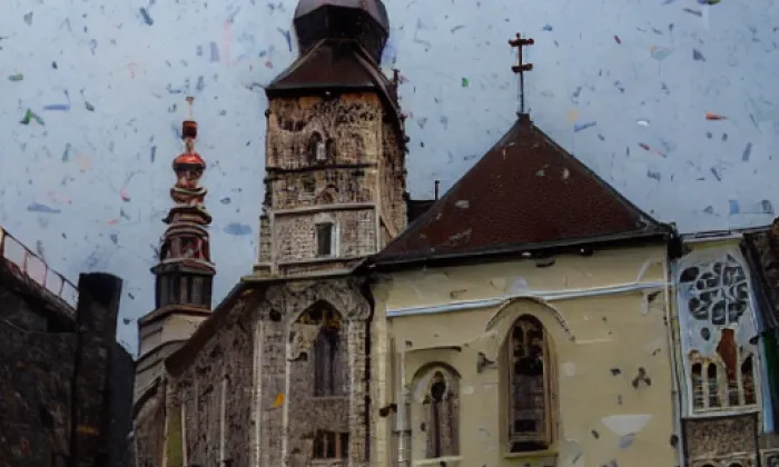 Kostel svatého Cyrila a Metoděje (Loučná nad Desnou) – jaro