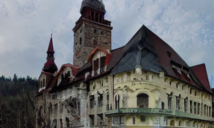 Kostel svatého Cyrila a Metoděje (Loučná nad Desnou) – zima