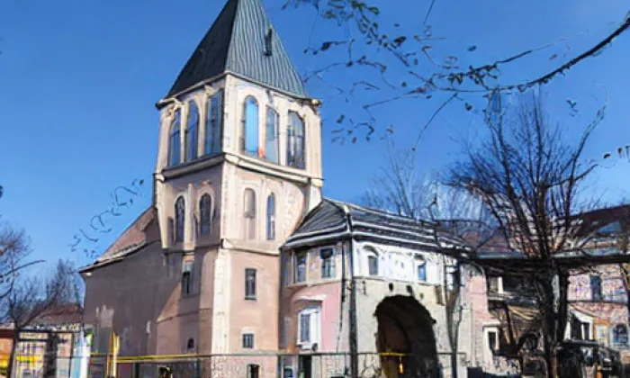 kostel svatého Cyrila a Metoděje (Nové Syrovice) – akvarel