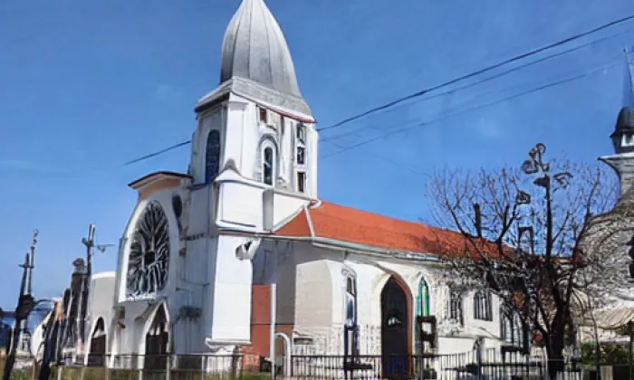 kostel svatého Cyrila a Metoděje (Nové Syrovice) – noc