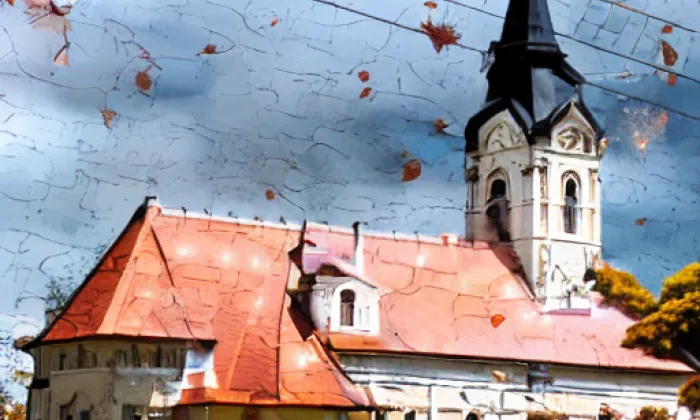 kostel svatého Cyrila a Metoděje (Ratíškovice) – autumn