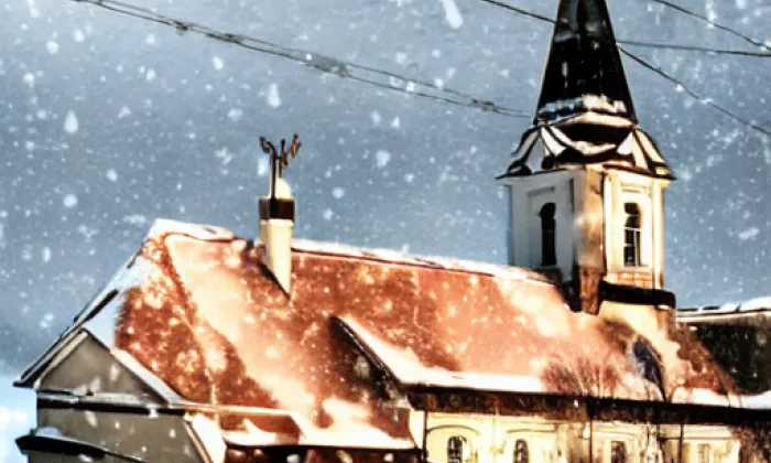 kostel svatého Cyrila a Metoděje (Ratíškovice) – winter
