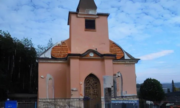 kostel svatého Filipa a Jakuba (Nové Sady) – noc