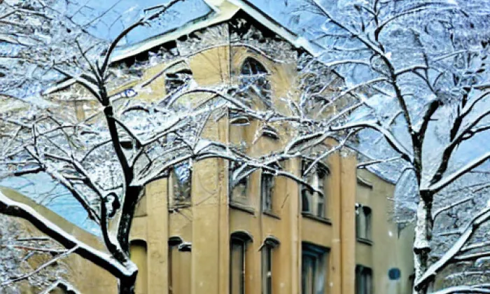 Kostel svatého Filipa a Jakuba (Praha 5) – winter