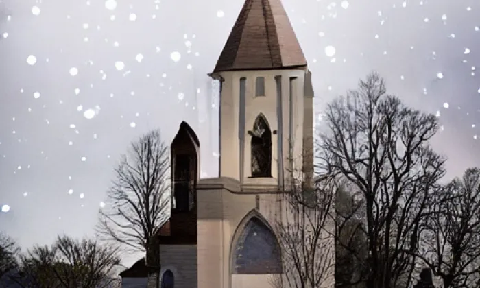 Kostel svatého Filipa a Jakuba (Zlíchov) – noc