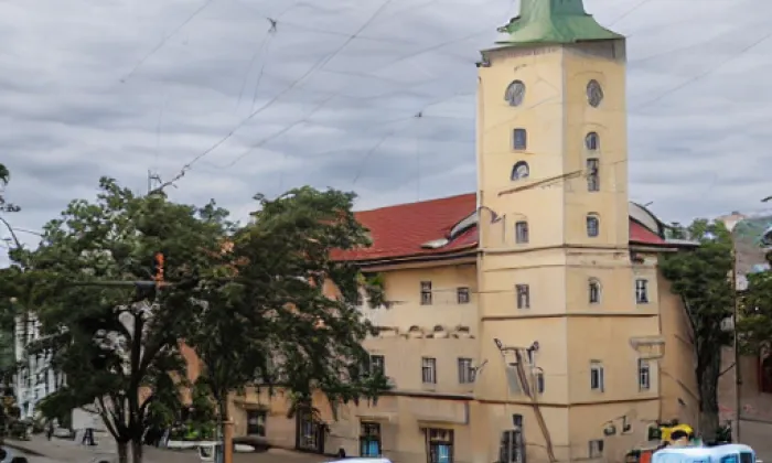 kostel svatého Filipa a Jakuba ve Zlíně – noc