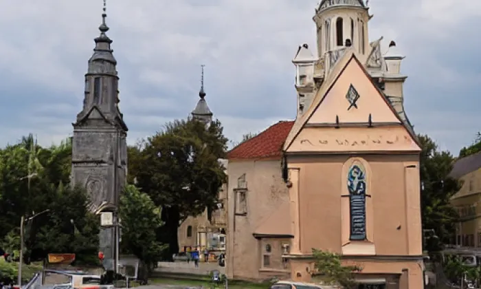 kostel svatého Filipa a Jakuba ve Zlíně – summer