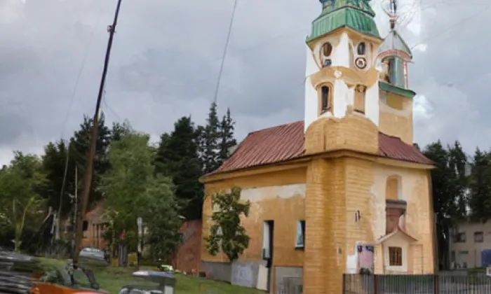 kostel svatého Filipa a Jakuba ve Zlíně – winter