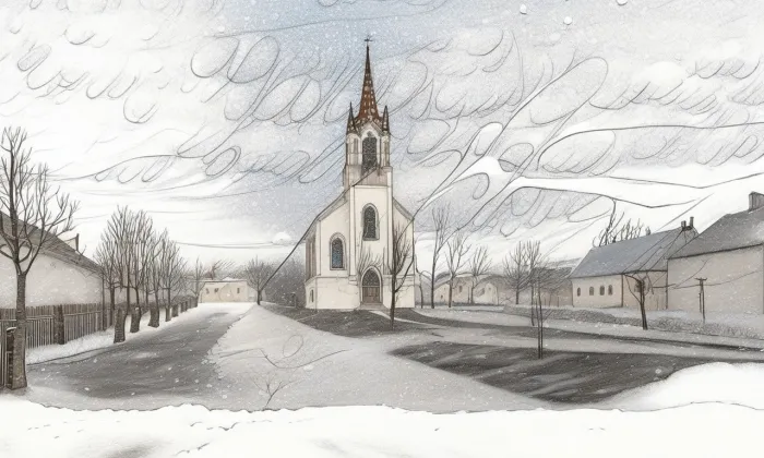 kostel svatého Floriána (Předměstí) – winter