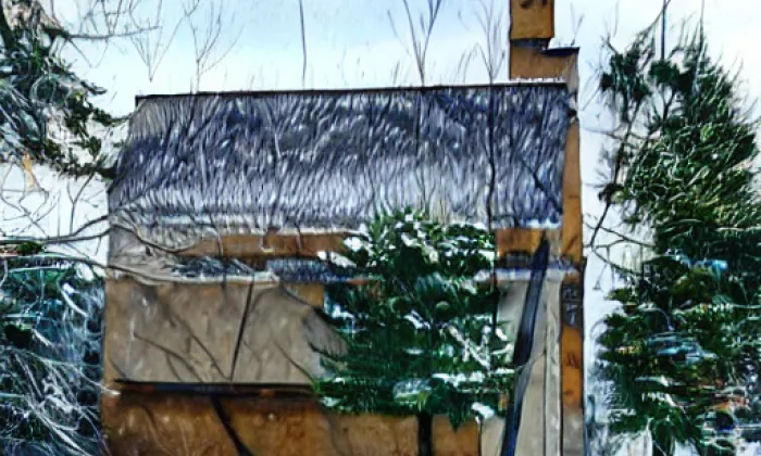 Kostel svatého Floriána (Staré Lublice) – winter
