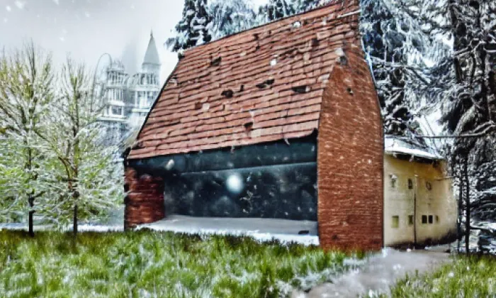 Kostel svatého Františka z Assisi v Praze-Krči – winter