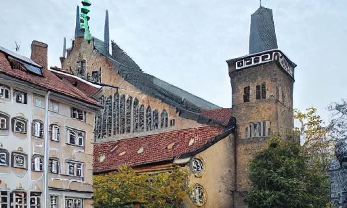Kostel svatého Gabriela v Praze – winter