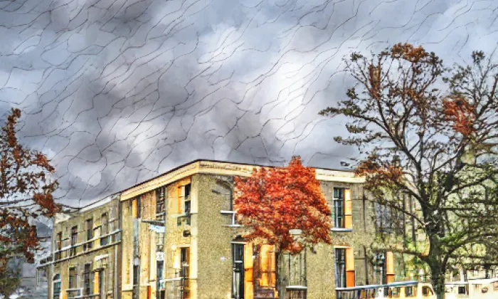 Kostel svatého Gotharda (Žehuň) – autumn
