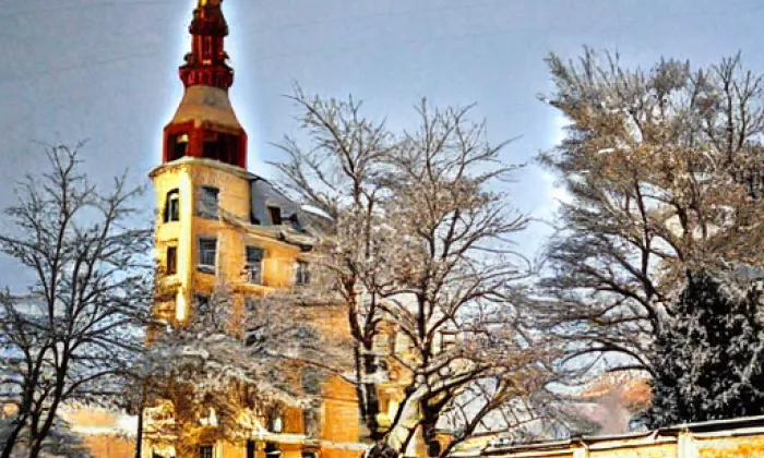 Kostel svatého Gotharda (Žehuň) – winter