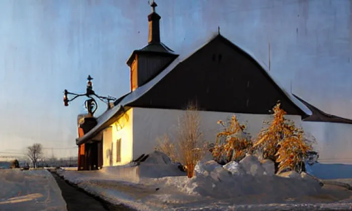 Kostel svatého Havla (Chocnějovice) – winter