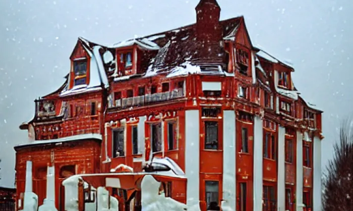 Kostel svatého Havla (Liběchov) – winter