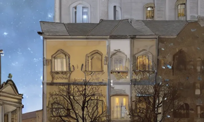 Kostel svatého Havla (Praha) – noc