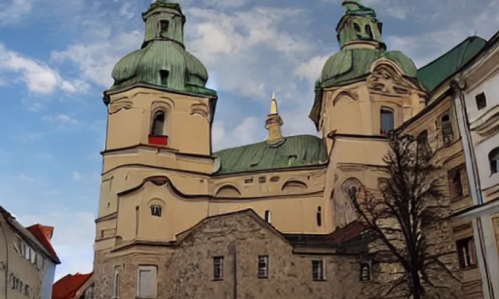 Kostel svatého Havla (Praha) – zima