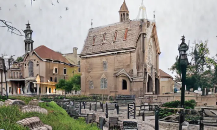 Kostel svatého Havla (Rasochy) – noc