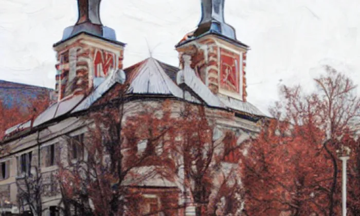 Kostel svatého Havla (Rožďalovice) – winter