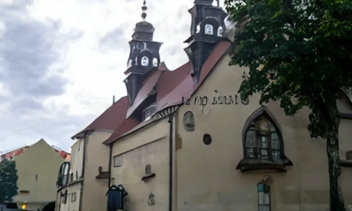 Kostel svatého Havla (Rychnov nad Kněžnou) – akvarel
