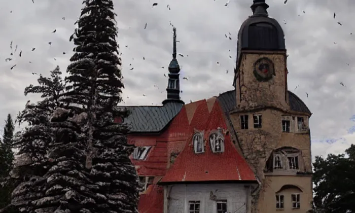 Kostel svatého Havla (Skalsko) – autumn