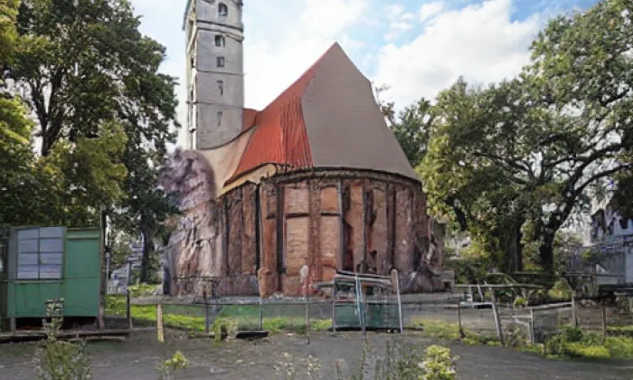kostel svatého Havla v Poříčí nad Sázavou – summer