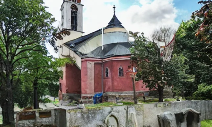 kostel svatého Havla v Poříčí nad Sázavou – winter