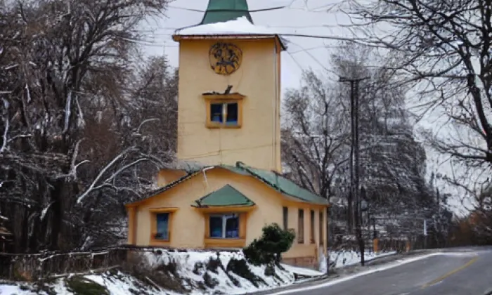 Kostel svatého Havla v Tuchlovicích – winter