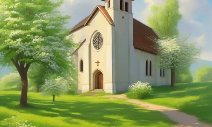 Kostel svatého Ignáce z Loyoly (Chomutov) – jaro