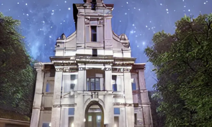 Kostel svatého Isidora (Luleč) – noc