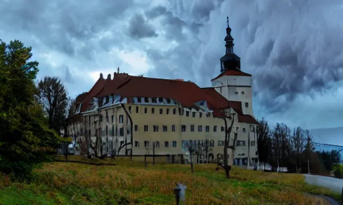 Kostel svatého Isidora (Nové Losiny) – autumn