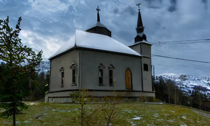 Kostel svatého Isidora (Nové Losiny) – winter