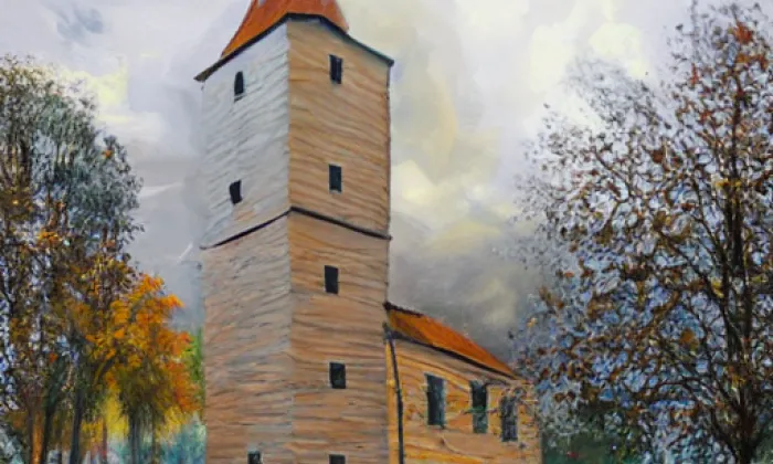 Kostel svatého Jakuba (Bílá Třemešná) – autumn