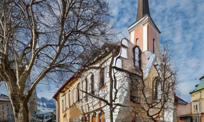 kostel svatého Jakuba (Chroustovice) – zima