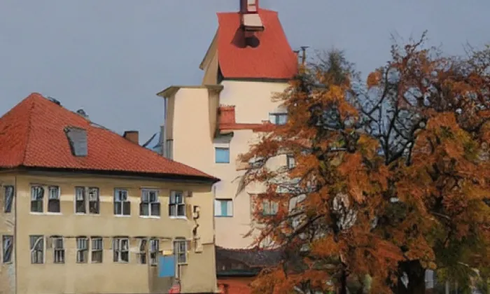 Kostel svatého Jakuba (Hostivice) – autumn