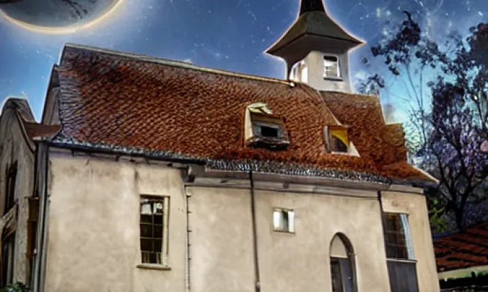 Kostel svatého Jakuba (Jílovice) – noc