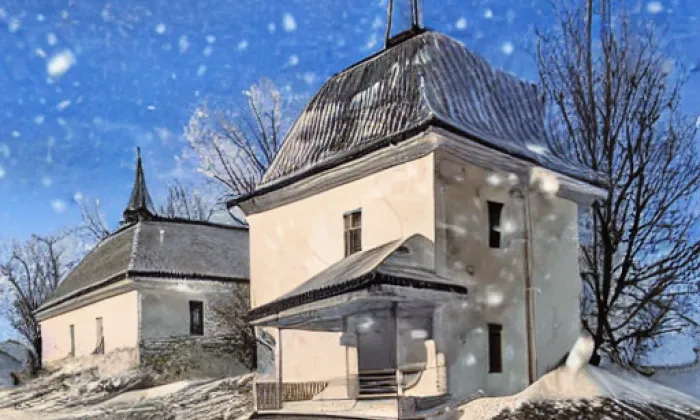 kostel svatého Jakuba (Osová Bítýška) – winter