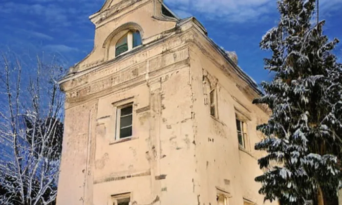 Kostel svatého Jakuba Staršího (Řisuty) – zima